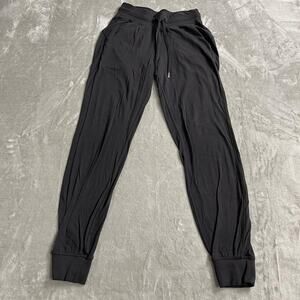 Lululemon Ready To Rulu Pants Womens 4 Black Jogger Elastic Waist Pockets Yoga